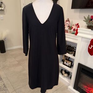 Boston Proper Black Long Sleeve Dress Size Small